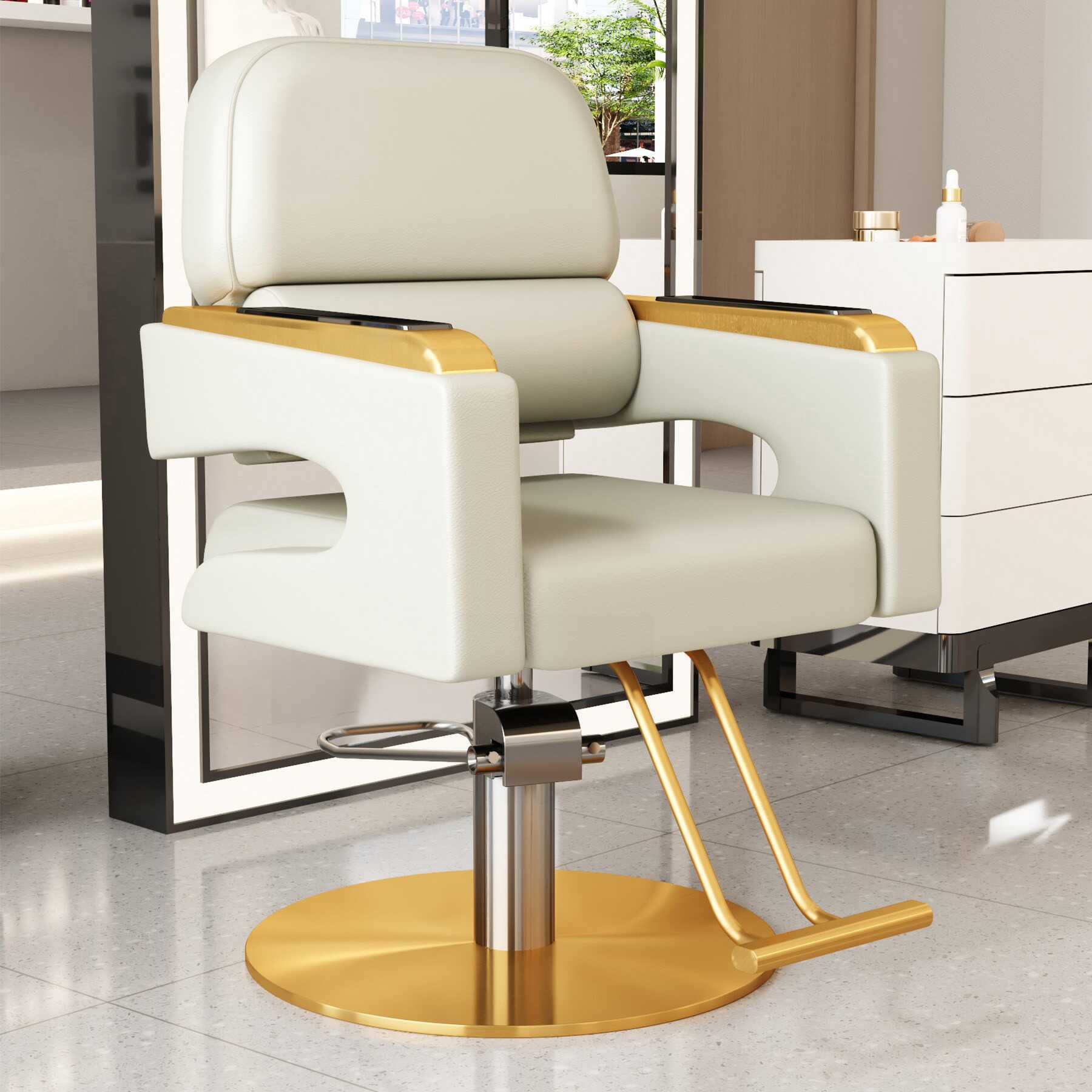 Disco de acero inoxidable Beige + Titanium Gold