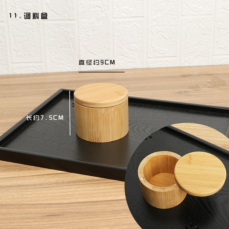 Tetera de bambú tubo de té de bambú tarro de bambú portátil tetera al por mayor lanzamiento ceremonia del té accesorios de almacenamiento productos de bambú