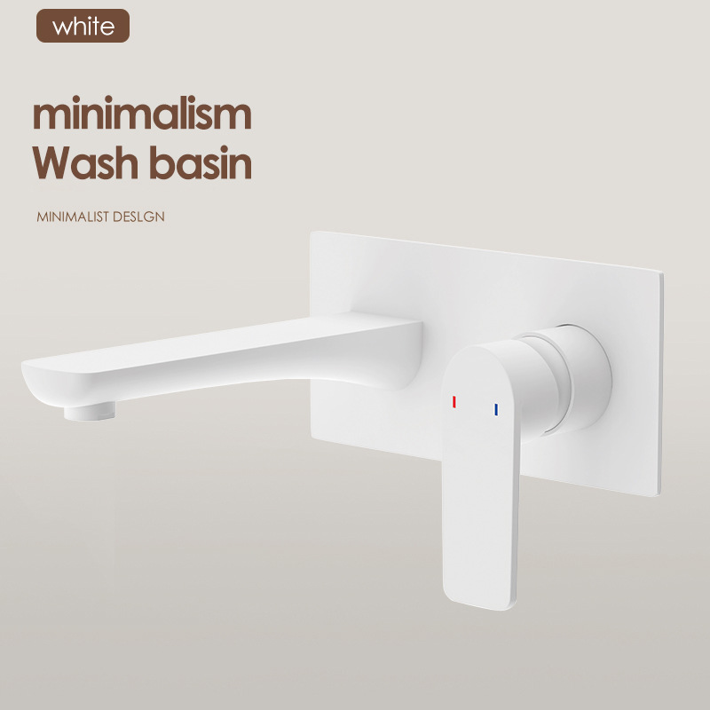 Uno por uno, los grifos en la pared están ocultos con lavabos faciales incrustados, lavabos, lavabos de pared enterrados, lavabos fríos y calientes