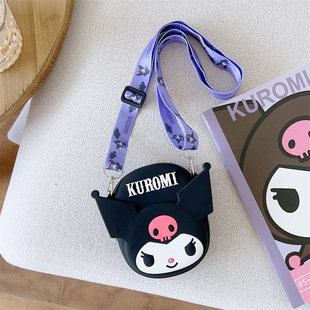 Cross-Border New Product Japanese Cartoon Children's Silicone Coin Purse Kulu Mi Crossbody Bag Baby Little Girl Cute Fan