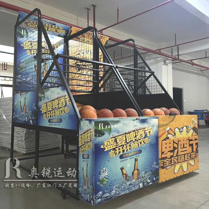 深圳2023暖场引流道具出租广告投篮机活动道具出租成人广告篮球机