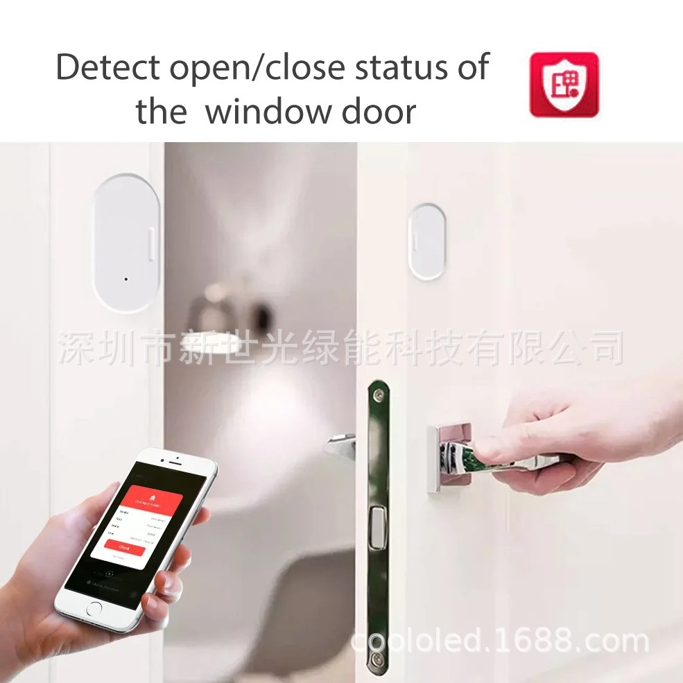 En stock Graffiti Yilian Smart zigbee sensor magnético de puerta zigbee sensor inteligente de puertas y ventanas tuya