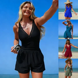 比基尼;连体泳衣;沙滩裙