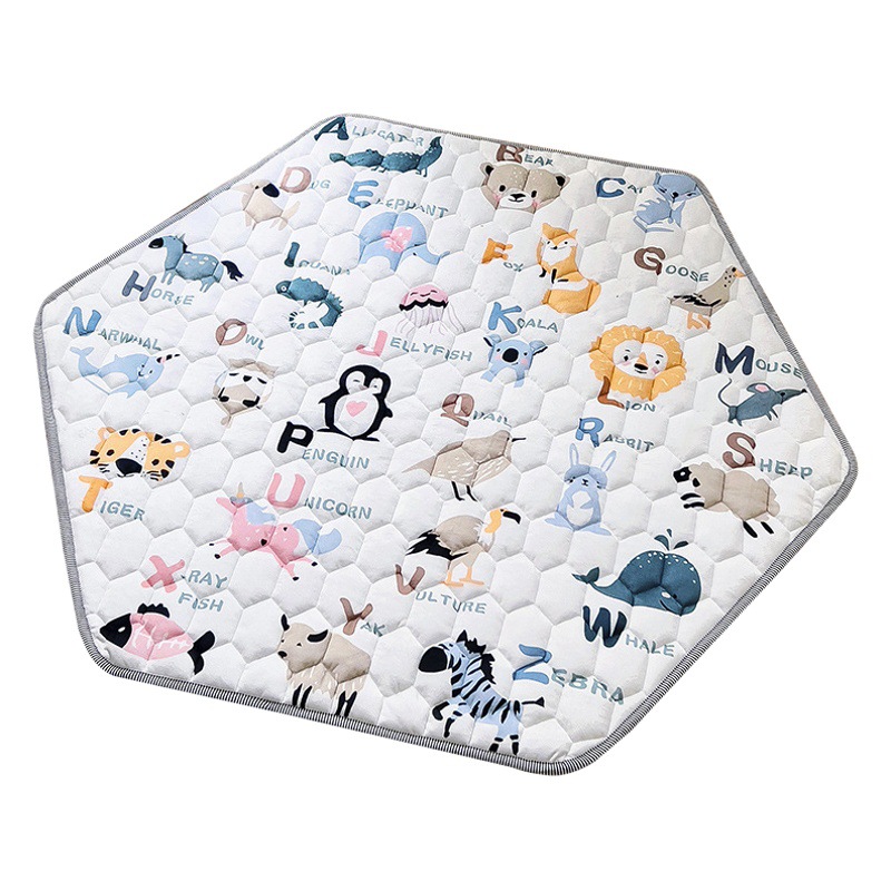 Amazon valla estera del juego del bebé lavable espesado bebé gateando Mat niños plegable gateando Mat alfombra del piso