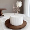 Korean INS Fengsen Simple Wooden Cake Decoration Party Dessert Dessert Birthday Cake Capsule Cakes Account
