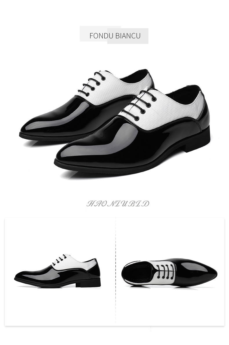 Business dress pointed shoes Casual shoes for men_vogvips.com