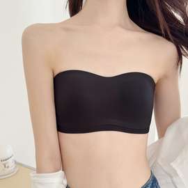 【蹦迪罩3.0】米图升级防滑无肩带内衣女抹胸式隐形聚拢无痕文胸