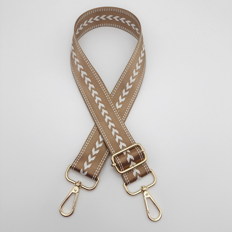 Dark khaki + gold hook