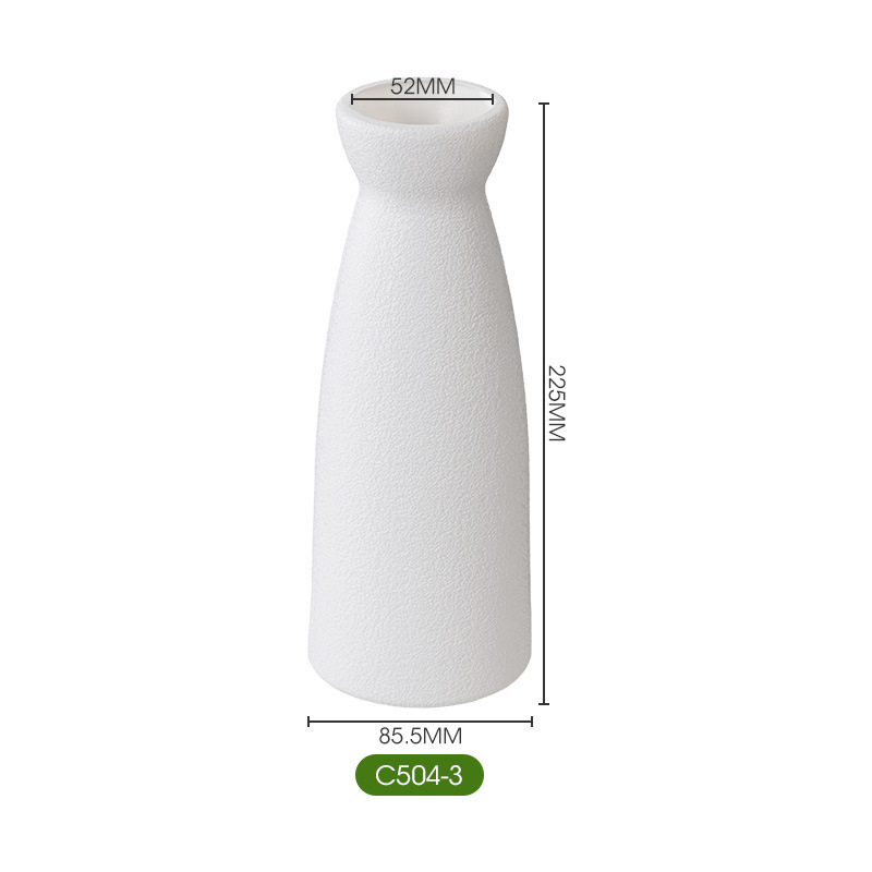 厂家批发仿陶瓷塑料花瓶桌面摆件复古花器小号插花家居饰品水培花|undefined