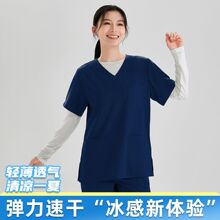 洗手衣分体套装长短袖女医护人员专用男医生刷手服弹力速干工作服