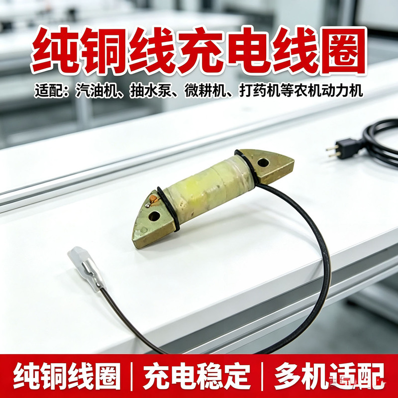 Gasoline Generator Charging Coil Copper Wire 12V Electric Start Magnetic Coil Micro Tiller Agricultural Machinery Power Repair Parts