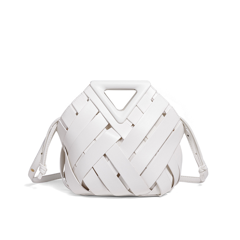Y Cross-Border Special Large Capacity Handbag Triangle Bag 2025 New Arrival Clutch Bag Diamond Weave Evening Bag - Thumbnail 5