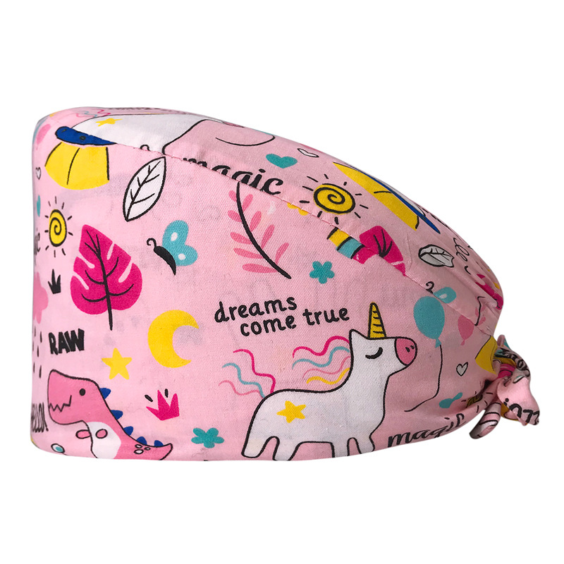 Nuevo Gorro de Enfermera para UCI con Lindos Estampados, Algodón Puro, Gorro de Cocina, Odontología, Belleza y Medicina, Unisex, en Existencia.