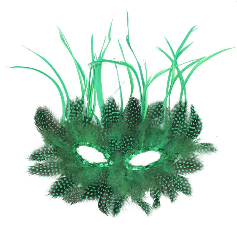 Nueva máscara veneciana pluma de sequela carnaval brasileño desfile accesorios de maquillaje baile máscara de maquillaje