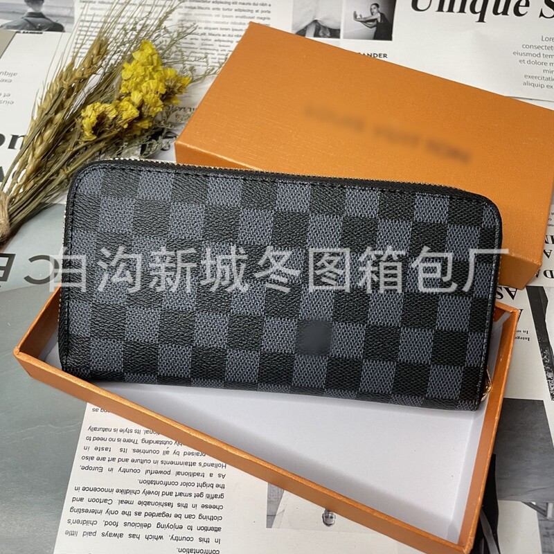 Foreign Trade High-Quality Wallet Wallet Single Zipper Women's Long Multi-Card Slot Id Card Holder Fashion Printed Clutch Bag