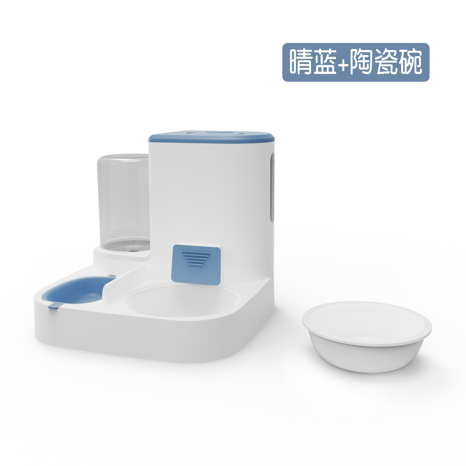 Gato de alta apariencia alimentación automática de agua alimentador integrado tazón de cerámica tazón de acero inoxidable tazón de comida para mascotas al por mayor