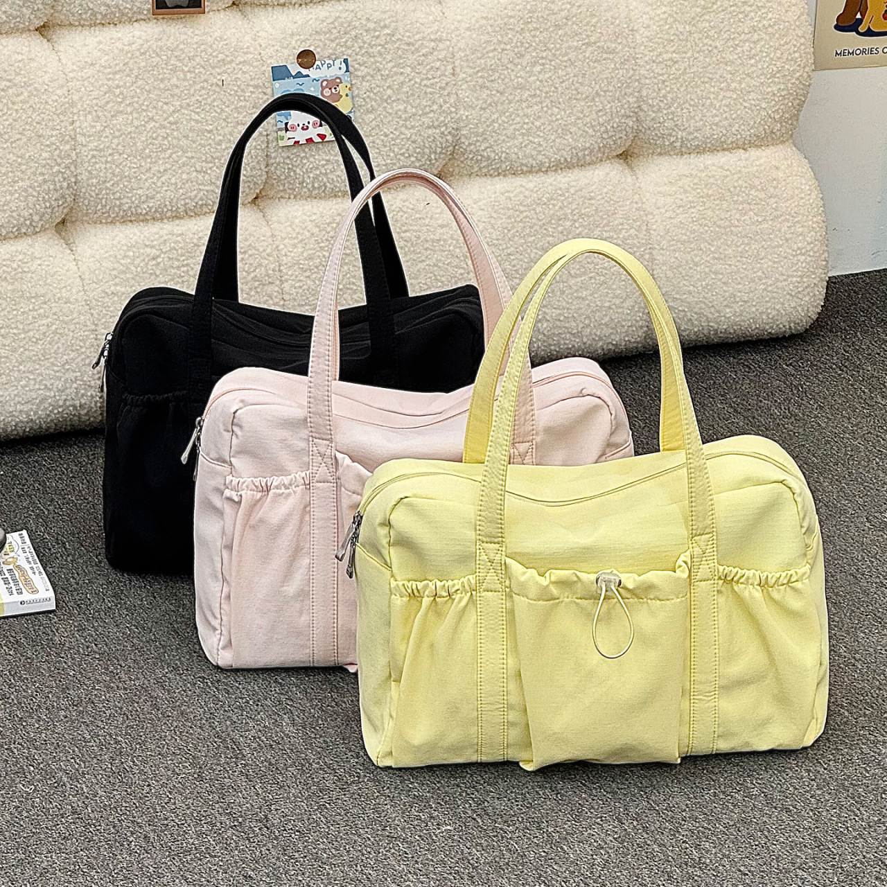 New Large-Capacity Fashionable Tote Bag for Women, Lightweight Shoulder Bag for Students, Stylish Underarm Bag for Class and Commuting
