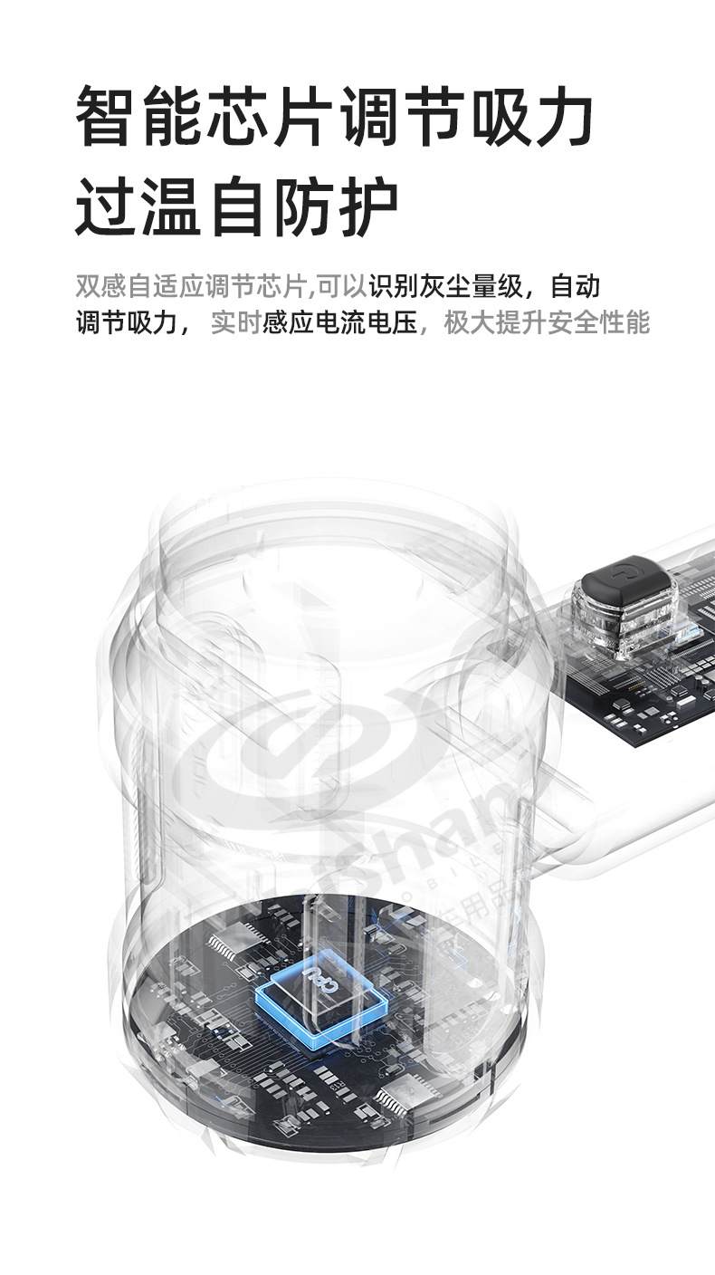 [Customized] Car Vacuum Cleaner, Handheld, Super Strong Suction, Small Wireless Portable Vacuum Cleaner for Cars, Suction and Blowing in One