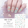 MS-C series summer marine wind blue jellyfish shell coral coral sea horse star star nails sticker