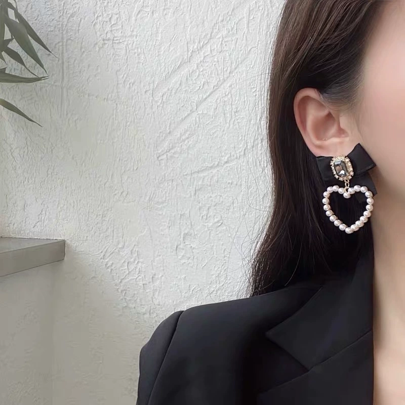 Серьги, ретро серебряная игла из жемчуга, бренд аксессуар, французский стиль, серебро 925 образец, опт