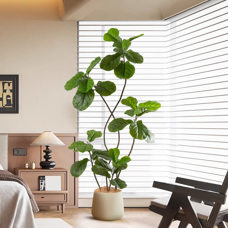 Simulación de plantas verdes, sensación de alta calidad, piano, banyan, plantas de interior grandes, adorno en maceta, sala de estar, decoración biónica, bonsái