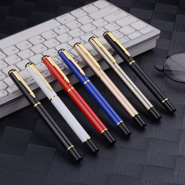 Wholesale 801 Metal Signature Pen Ballpoint Pen Business Gift Pen Water Pen Colorful Advertising Pen Can Engrave Name Logo