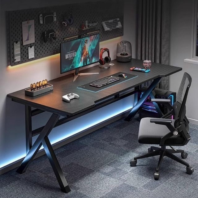 Computer Desk, Desktop Home Gaming Desk and Chair Set, Simple Bedroom Table, Work Desk, Study Desk, Rental House Office Desk