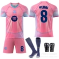 Size 8 with socks + protective gear