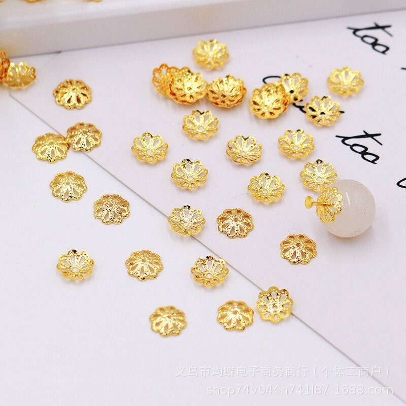 Five-Color Cut Out Flower Receptacle Separator Accessories Wholesale DIY Jewelry Necklace Bracelet Beaded Flower Hat