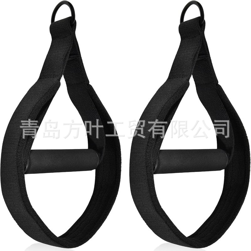 Double ring Pilates ring foot strap ankle buckle calf strap wrist strap handle strap yoga fitness body support supplies