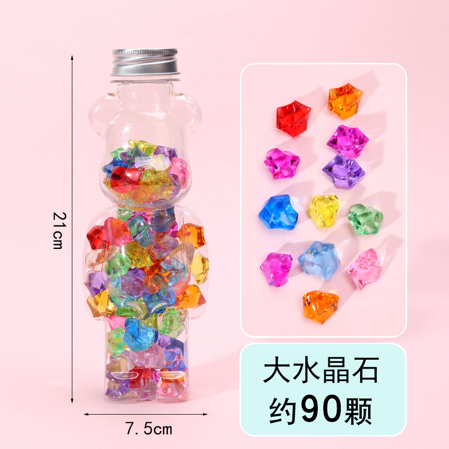 Cute Little Bear Big Crystal Stone (alrededor de 90 piezas)
