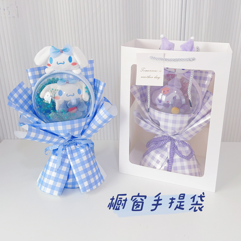 Regalo de Cumpleaños, Creativo Ramo de Muñecas de Flores de Dibujos Animados, Producto Terminado, Venta al por Mayor, Ramo de Muñecas Sanrio, Venta al por Mayor Transfronteriza