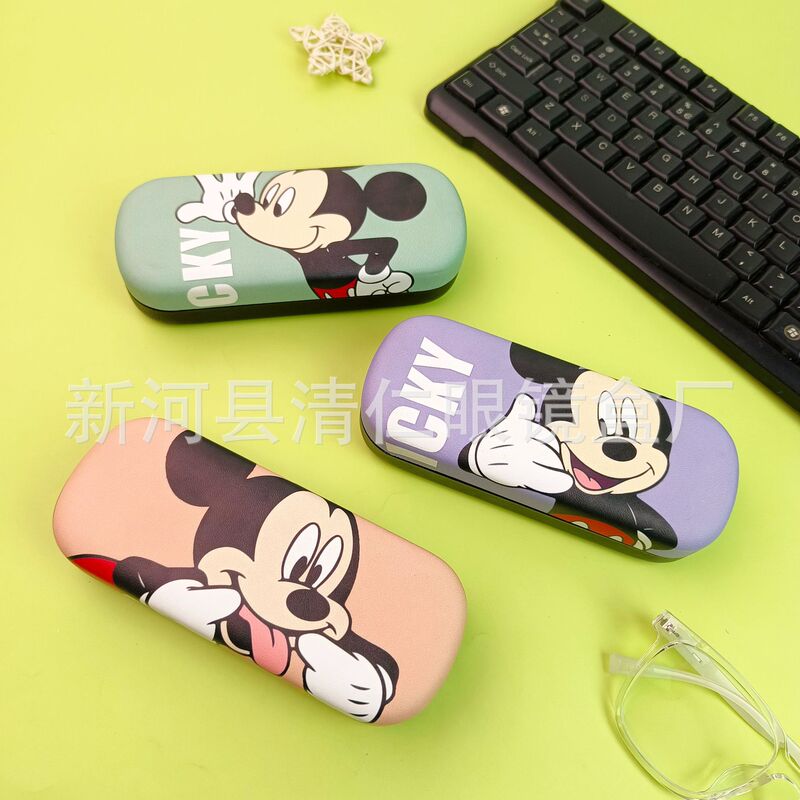 Explosive Mickey Cross-border Glasses Box Children's Proximity Box Compression-resistant Drop-resistant Large Capacity Proximity Sunglasses Storage Box