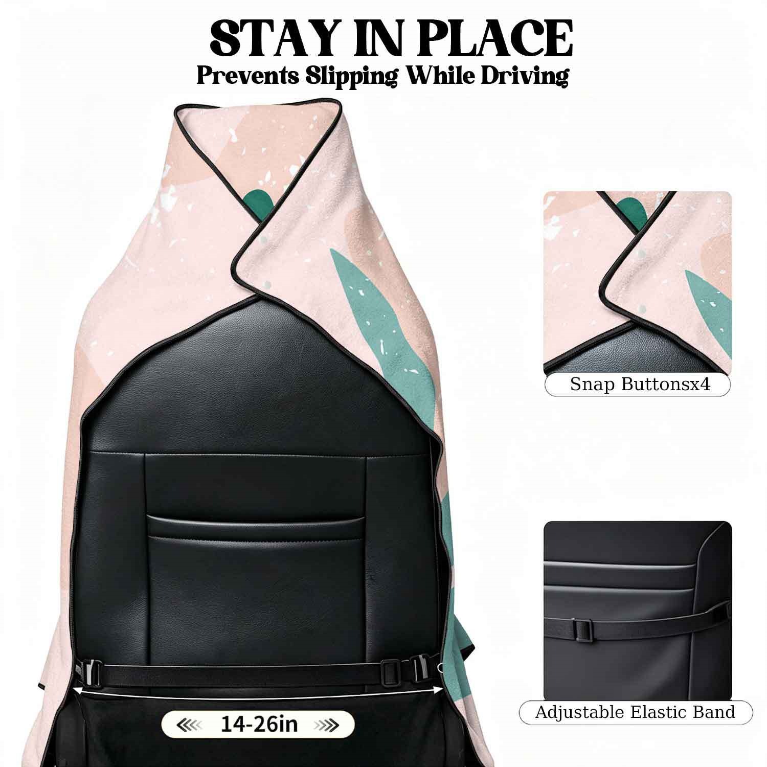 Summer bath towel and car seat cover 2-in-1, ultra-fine fiber outdoor beach and car dual-use universal seat cushion