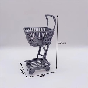 Doll Fruit Shelf Shopping Cart Trolley Detachable Children's Play Toy Girl Gift House Scene