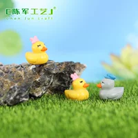 Микро-ландшафтный мох Микро-ландшафтный пара утиных кукол DIY декоративные аксессуары животных миниатюрная сцена столешница