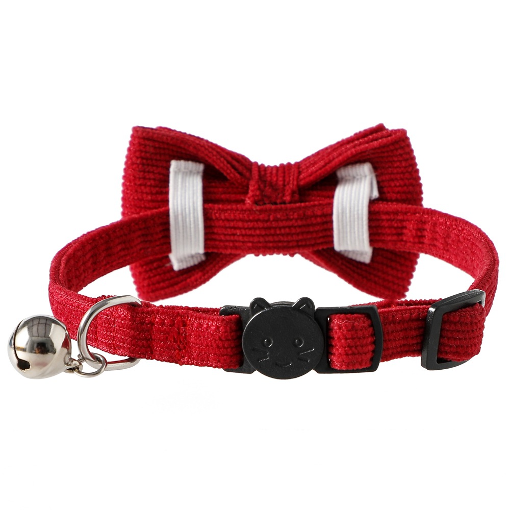 Fabricantes de nuevos productos transfronterizos Día de San Valentín collar de gato arco desmontable gran collar de mascota rojo gato corbata