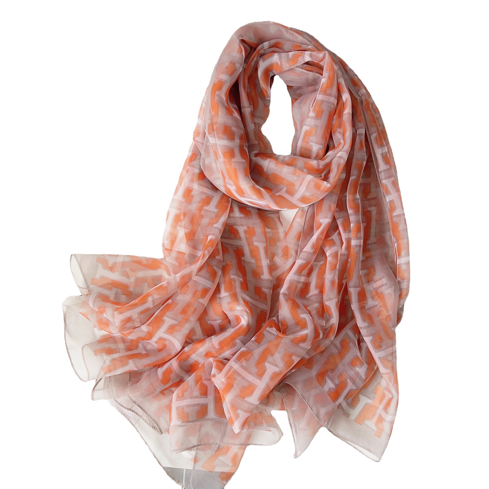 Verano nuevo yourou hilado bufanda chal versátil largo multi-funcional protector solar bufanda de playa bufanda de las mujeres para vacaciones