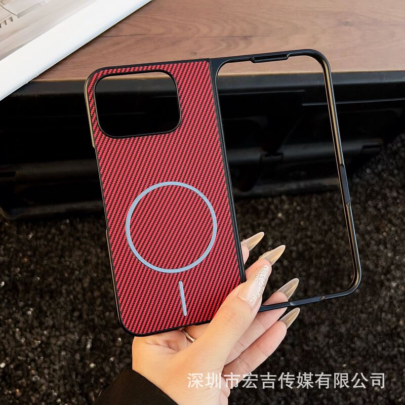 适用谷歌Pixel 10Pro Fold细圈纤维纹磁吸手机壳简约折叠屏防摔套|undefined