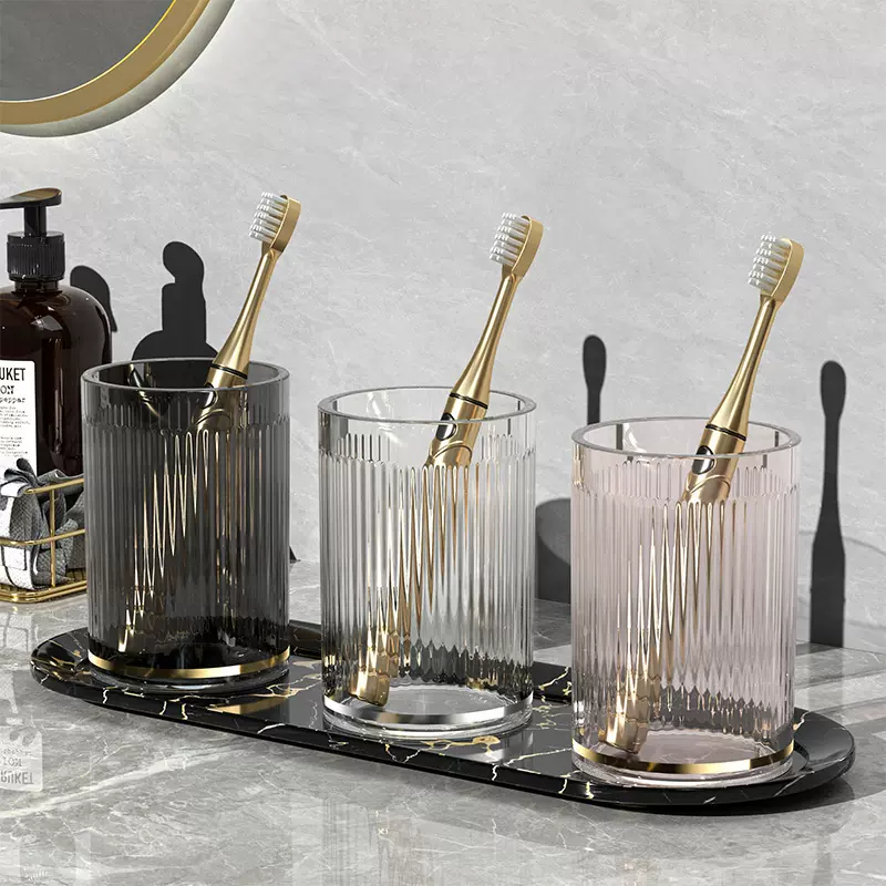 轻奢漱口杯刷牙杯家用套装牙刷杯情侣洗漱杯牙缸杯高颜值牙刷收纳