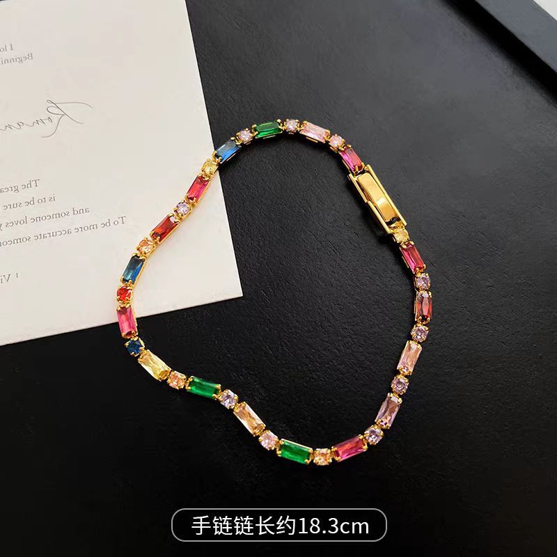 스퀘어 컬러 팔찌