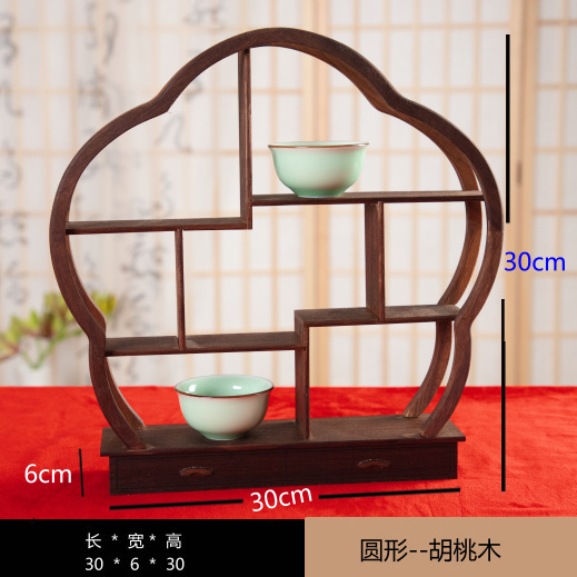 【繊細な質感】ウォールナット梅の花ボーグラック小型テーブルウェディングオーナメント収納ティーセットDuobao Pavilion Purple|undefined