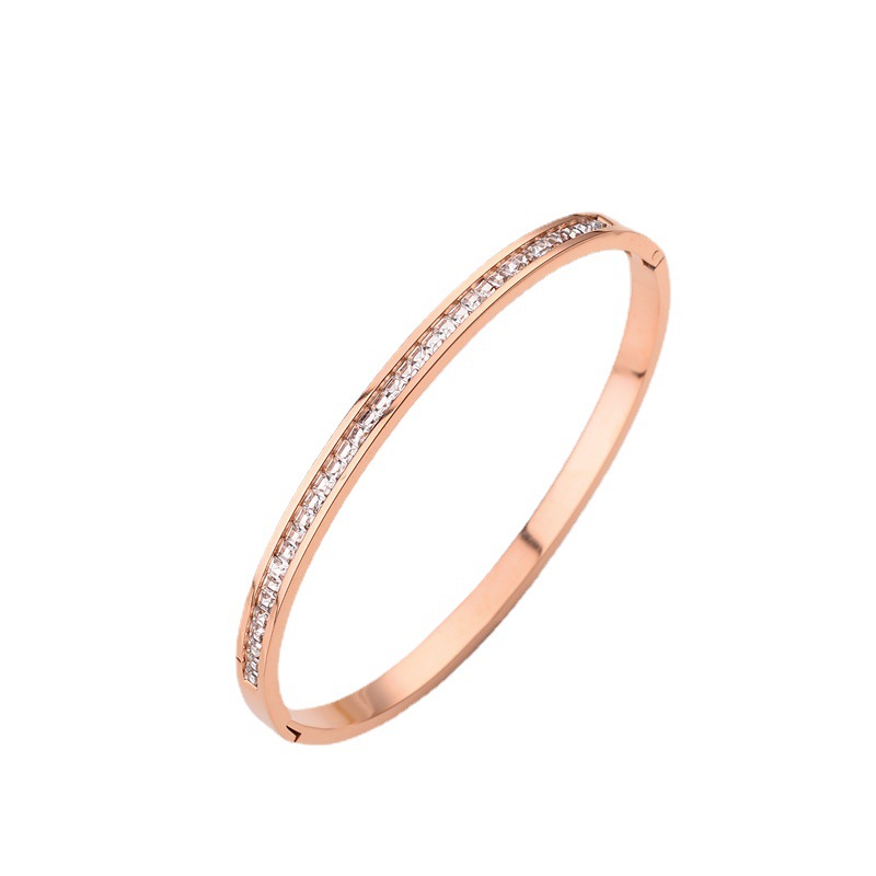 Exclusivo transfronterizo para Japón y Corea del Sur nueva venta caliente de acero de titanio MeiJin pareja pulsera de acero de titanio Brazalete de San Valentín para hombres y mujeres
