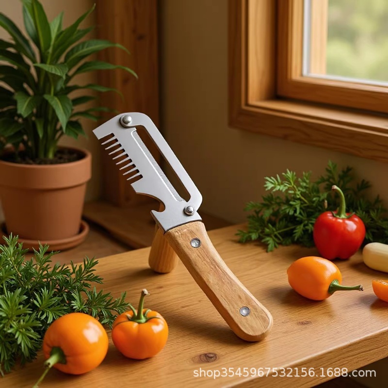 Cebolla de acero inoxidable, artefacto de corte de verduras multifuncional, calamar, corte de flores, cuchillo pequeño de cocina, cuchillo afilado, cuchillo de peeling grande