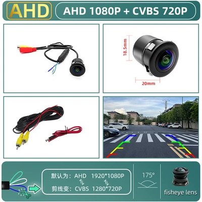 Korean-Style 360-Degree Rotating Fisheye Vehicle camera - 185mm-punch-hole-ahd-1080pcvbs-fisheye-lens