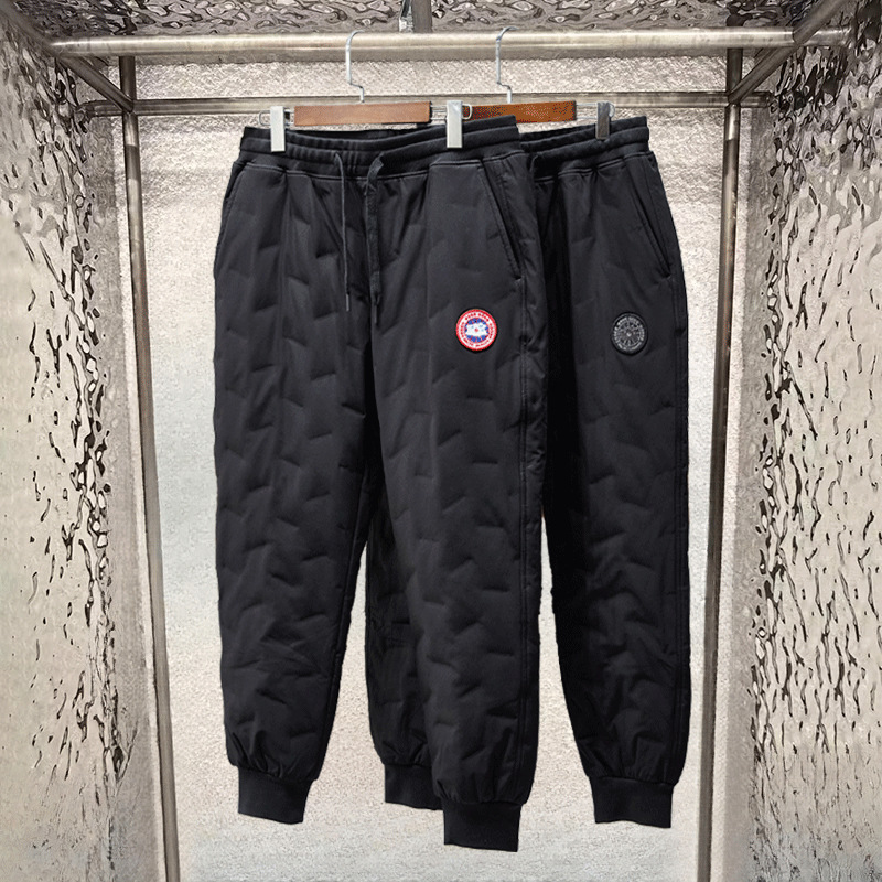 2026 New Style Fleece-Lined Warm Sports Pants, Loose Fit Casual Pants, Embroidered Couple Goose Sweatpants, Men's and Women's Long Pants