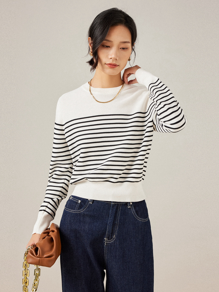 Knitted spring sweater
