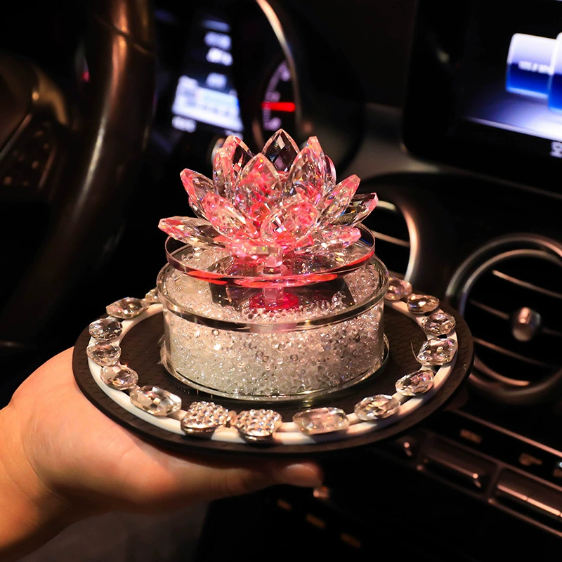 Floral automatic rotating perfume solar-powered