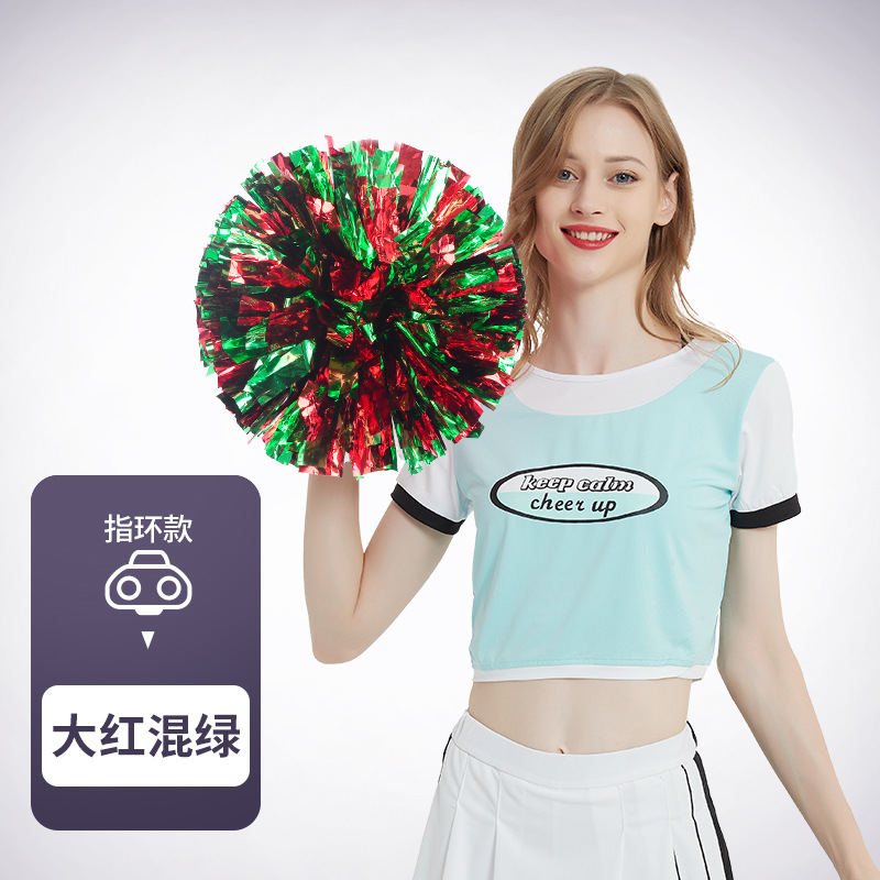 Flor bola de la flor porristas bola de la flor de la mano que sostiene la flor juegos de deportes mano que sostiene apoyos alegría apoyos en stock