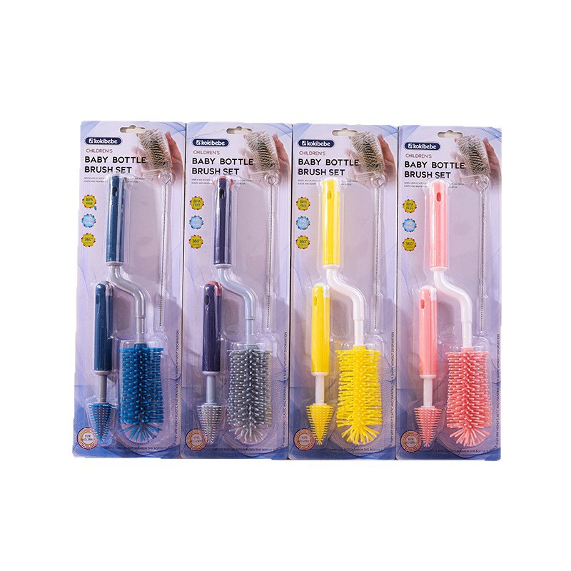 Cepillo de Limpieza para Biberón Set de 3 Piezas de Silicona, para Biberones y Chupetes image 5